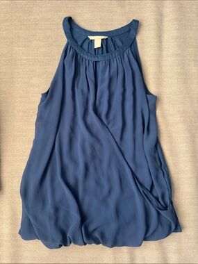 Banana Republic Navy Blue Halter Neck Sleeveless Camisole